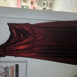 Elegant One Shoulder Red Dress